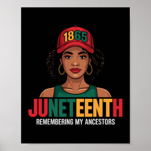 Póster Juneteenth Mujeres Negras Reina Melanina Desde 186