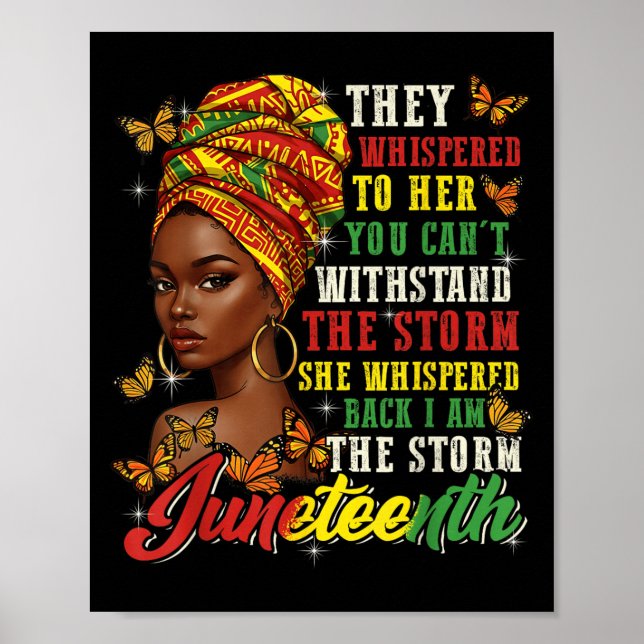 Póster Juneteenth They Whispered To Her You Cannot Withst (Frente)