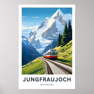 Póster Jungfraujoch Swiss Travel Print