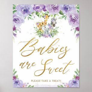 Póster Jungla Animales Safari Rótulo de Tratamiento Flora