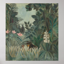 Jungla Ecuatorial - Bella Artes Henri Rousseau