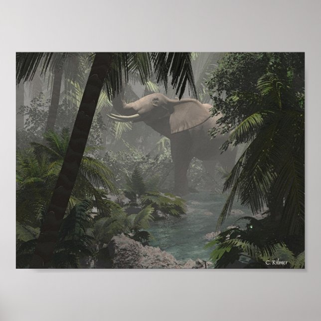 Póster Jungle Elephant (Frente)
