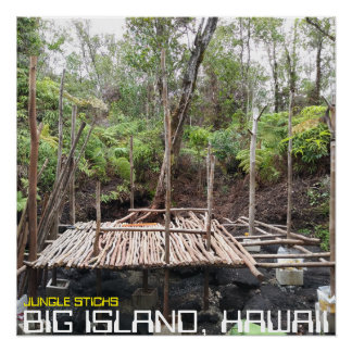 PÓSTER JUNGLE STICKS BIG ISLAND HAWAII