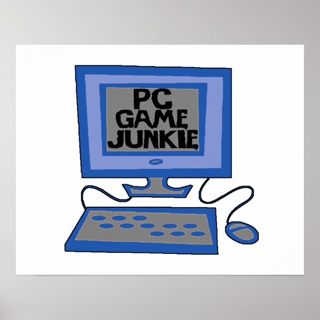 Póster Junkie de juegos de PC (Frente)