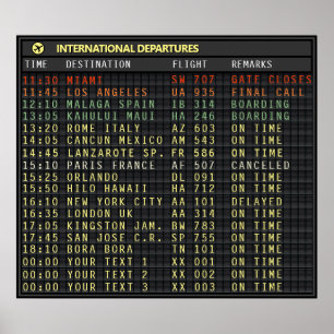 Póster Junta de Aeropuerto 👉 personalizable ❗ leer las i