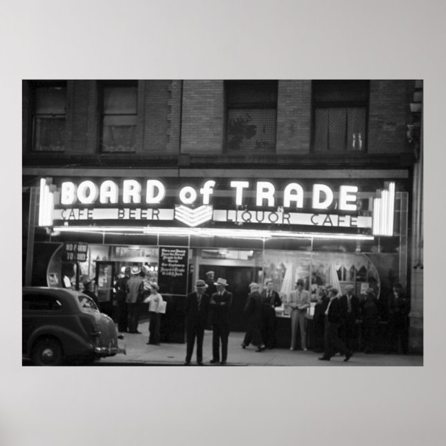 Póster Junta de Comercio de Butte, años 30 (Frente)