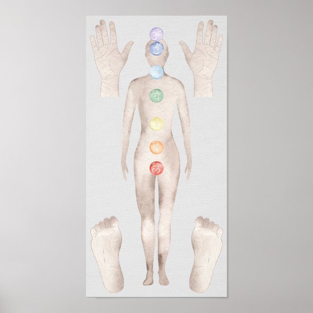 Póster Junta de curación de Reiki (Frente)