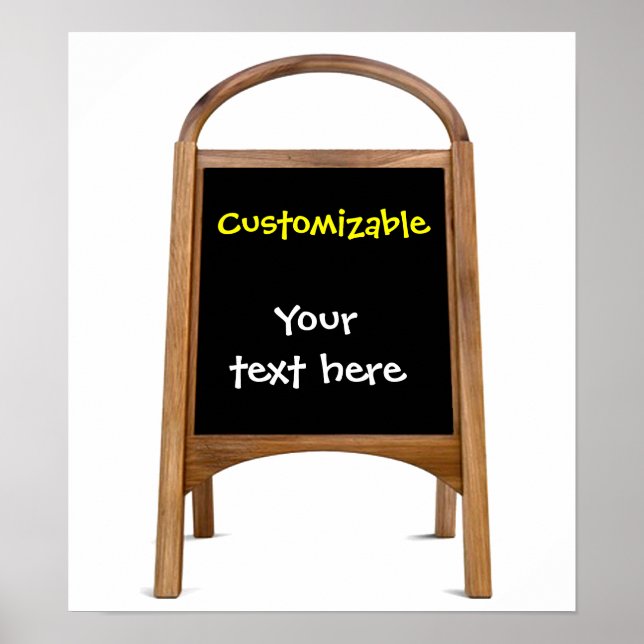 Póster Junta de emparedado de madera (Frente)