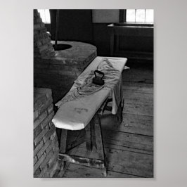 Póster Junta de hierro antiguo Fotografía en blanco y neg