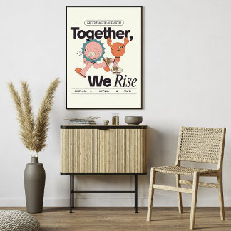 Póster Juntas, Nos Elevamos – Hermandad y Empoderamiento