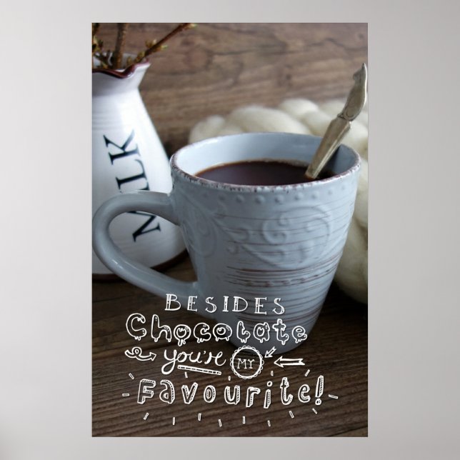 Póster Junto al chocolate (Frente)