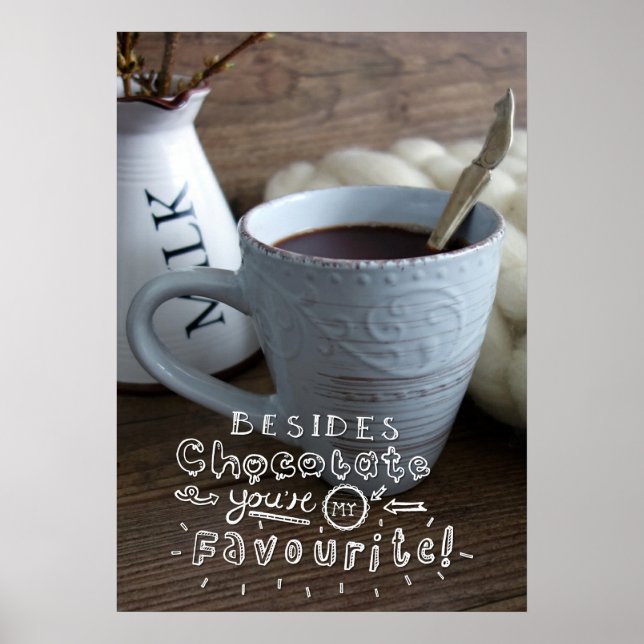 Póster Junto al chocolate (Frente)