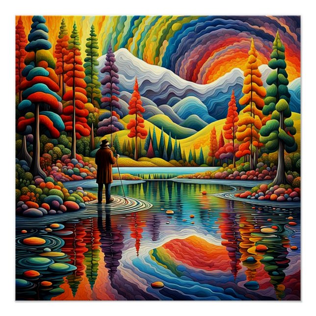 Póster Junto al lago (Anverso)