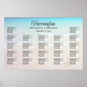 Póster Junto al Sea Beach Wedding