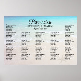 Póster Junto al Sea Beach Wedding