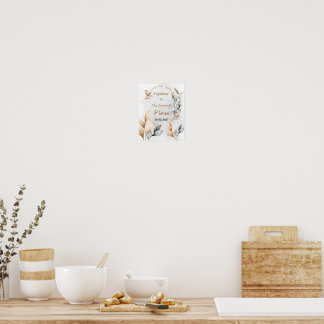 Póster Juntos es mi lugar favorito | Boda Personalizada