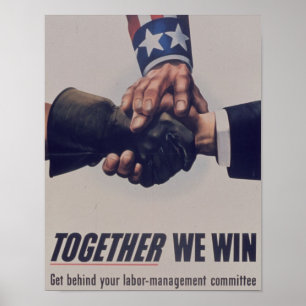 Póster Juntos ganamos