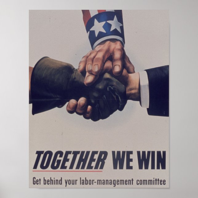 Póster Juntos ganamos (Frente)