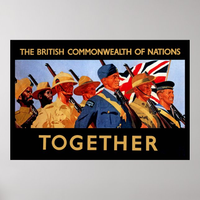 Póster Juntos ~ La Comunidad Británica de Naciones (Frente)