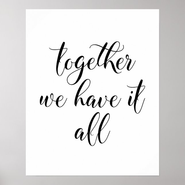 Póster Juntos Lo Tenemos Todo Poster (Frente)
