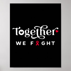 Póster Juntos luchamos por la toma de conciencia sobre el