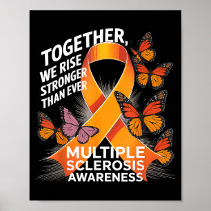 Póster Juntos Nosotros Nos Elevamos Conciencia de Esclero