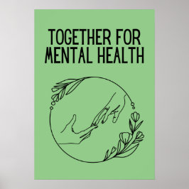 Póster Juntos por la salud mental
