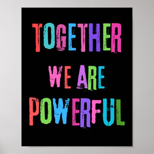 Póster Juntos Somos Poderosos (Frente)