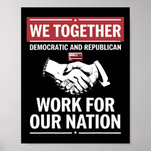 Póster Juntos Trabajos Democráticos Y Republicanos Para N
