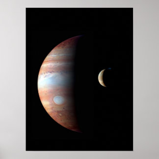Póster Júpiter 5º planeta con sistema solar de Cassini