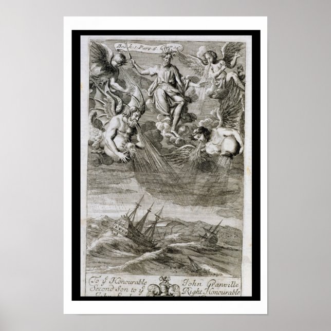 Póster Jupiter Casts a Storm Upon the Ocean, illustration (Frente)