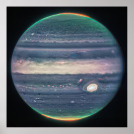 Póster Jupiter Neon Glows | NIRCam | JWST