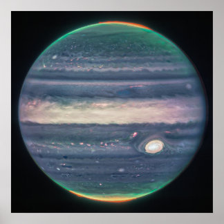 Póster Jupiter Neon Glows | NIRCam | JWST