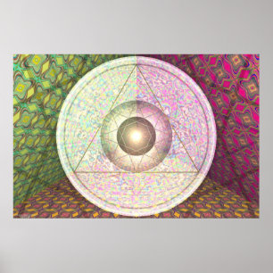 Póster Júpiter, Saturn y Urano por Martineau