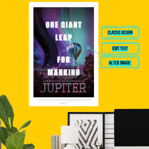 Póster Júpiter - Turismo espacial
