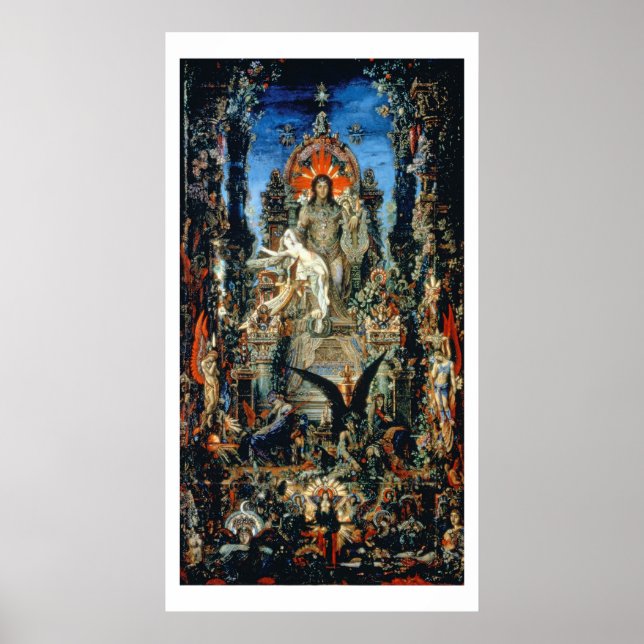 Póster Júpiter y Semele, 1894-95 (aceite sobre lienzo) (Frente)
