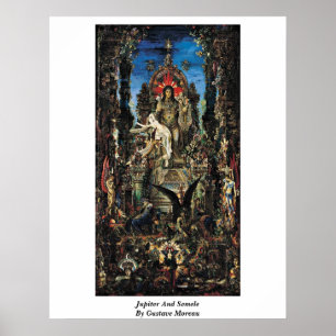 Póster Júpiter Y Semele Por Gustave Moreau