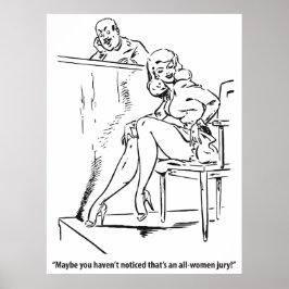 Póster Jurado de todas las mujeres, cosecha humorística