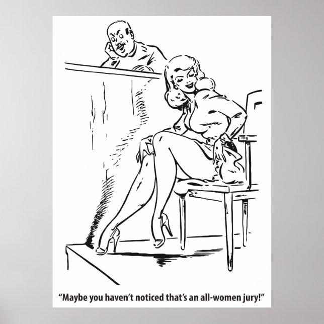 Póster Jurado de todas las mujeres, cosecha humorística (Frente)