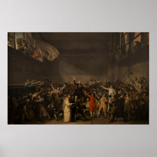Póster Juramento de la pista de tenis, 1791