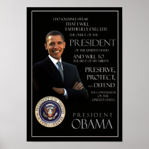 Póster Juramento de toma de posesión de Obama
