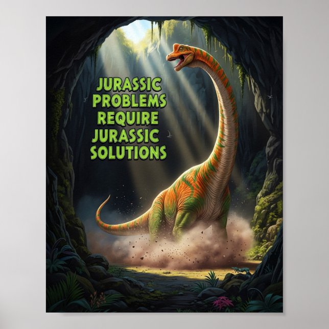 Póster Jurassic Problems (Frente)