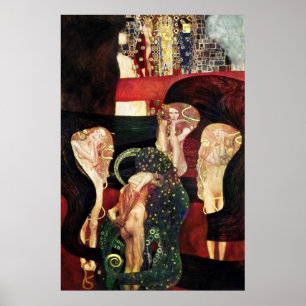 Póster Jurisprudencia — Gustav Klimt (AI Colorized)