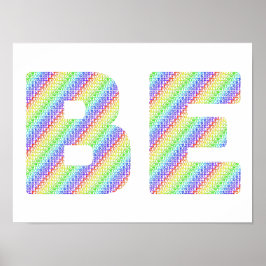 Póster Just BE: The Permission to Exist Rainbow Art Poste