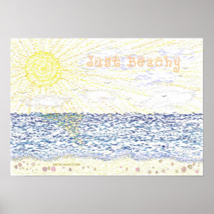 Póster Just Beachy - Imprimir