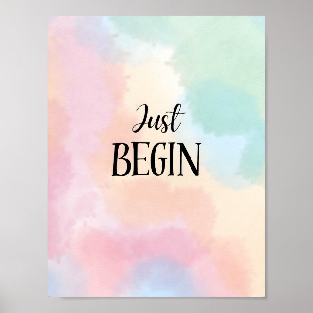 Póster Just Begin (Frente)