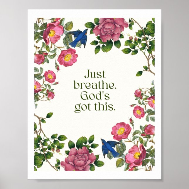 Póster Just Breathe. God's Got This (Frente)