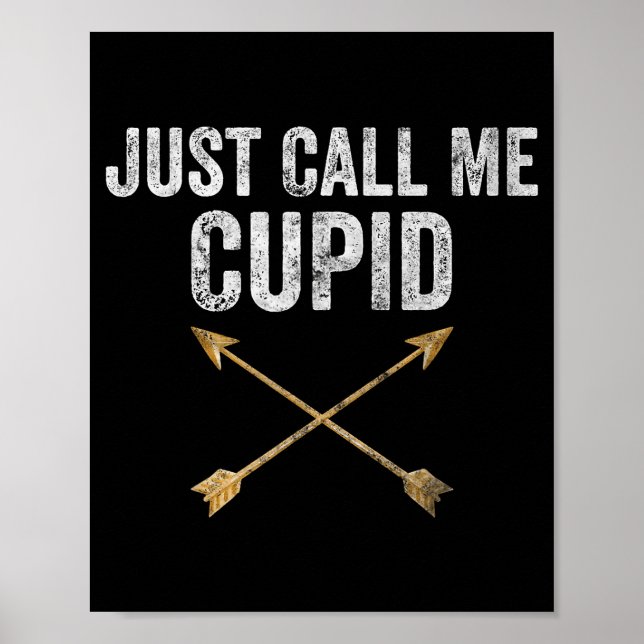 Póster Just Call Me Cud Shirt Retro Arrow Valentine Day  (Frente)