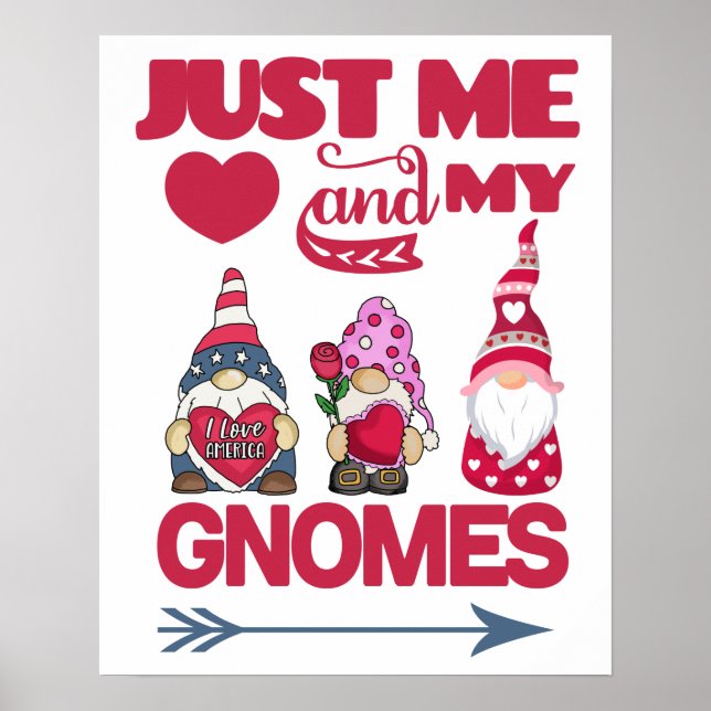 Póster Just me and my Gnomes (Frente)