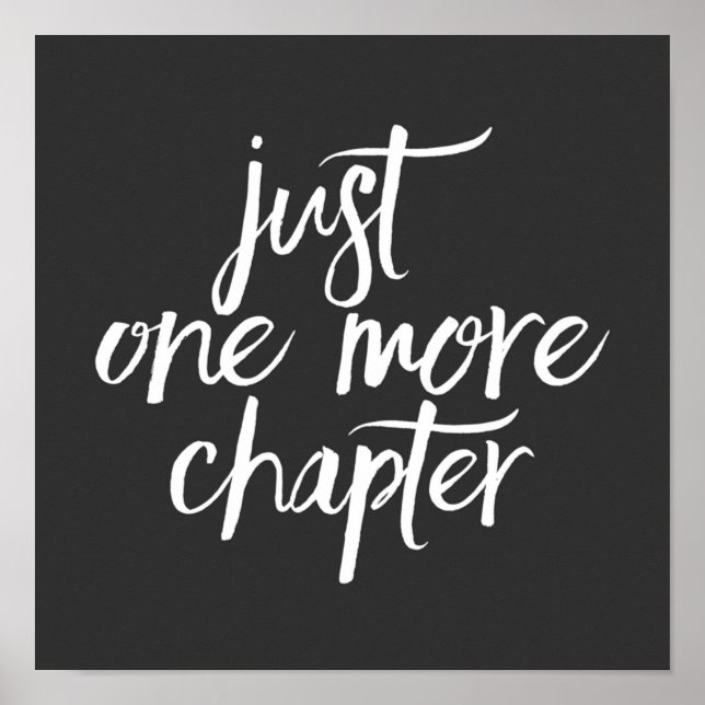 Póster Just One More Chapter  (Frente)